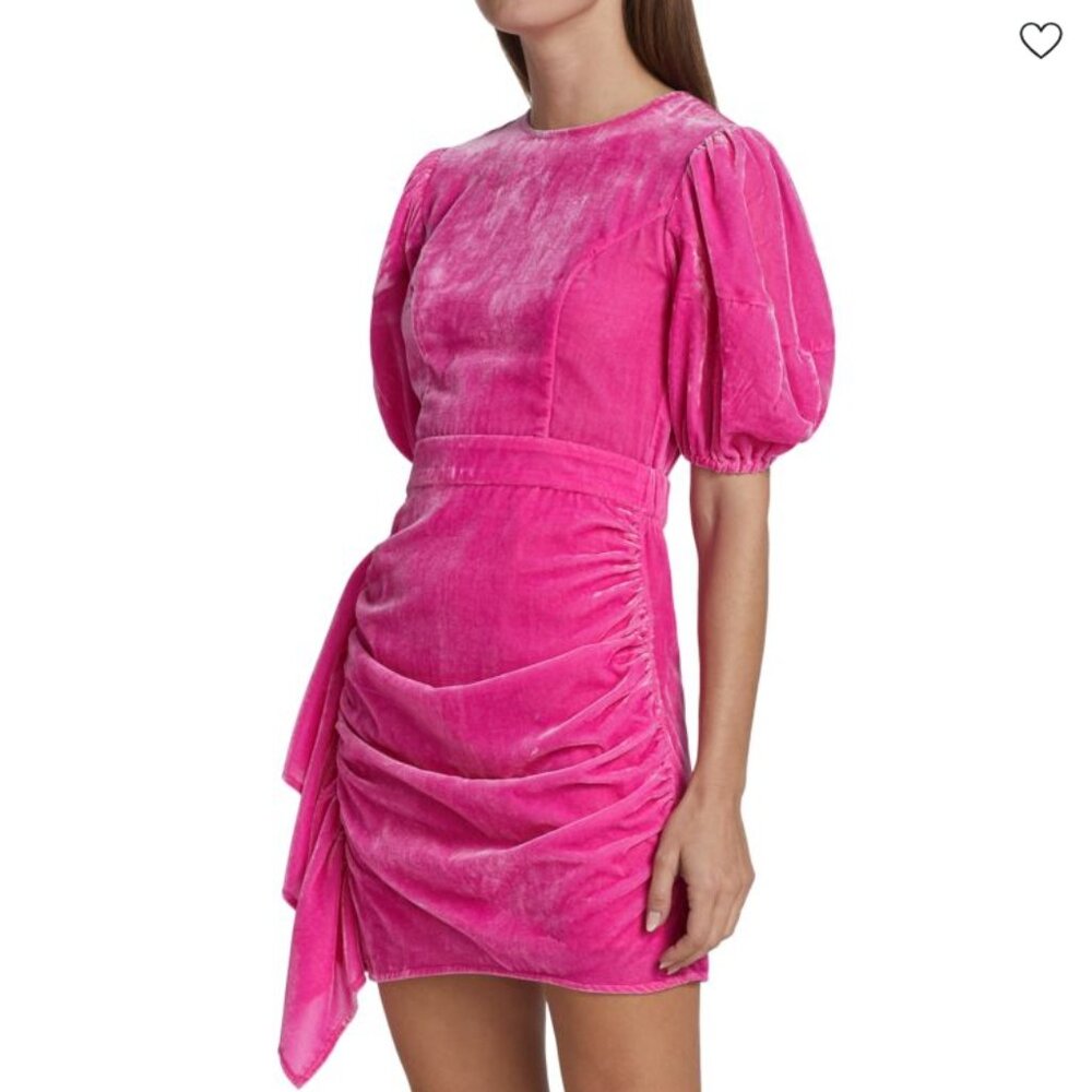 RHODE Pia Velvet Mini Dress in Jaipur NWT - Picture 3 of 8